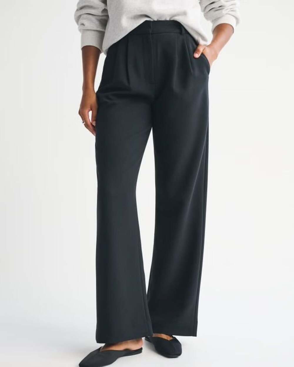 Abercrombie & Fitch Sloane Tailored Wide Leg Pant